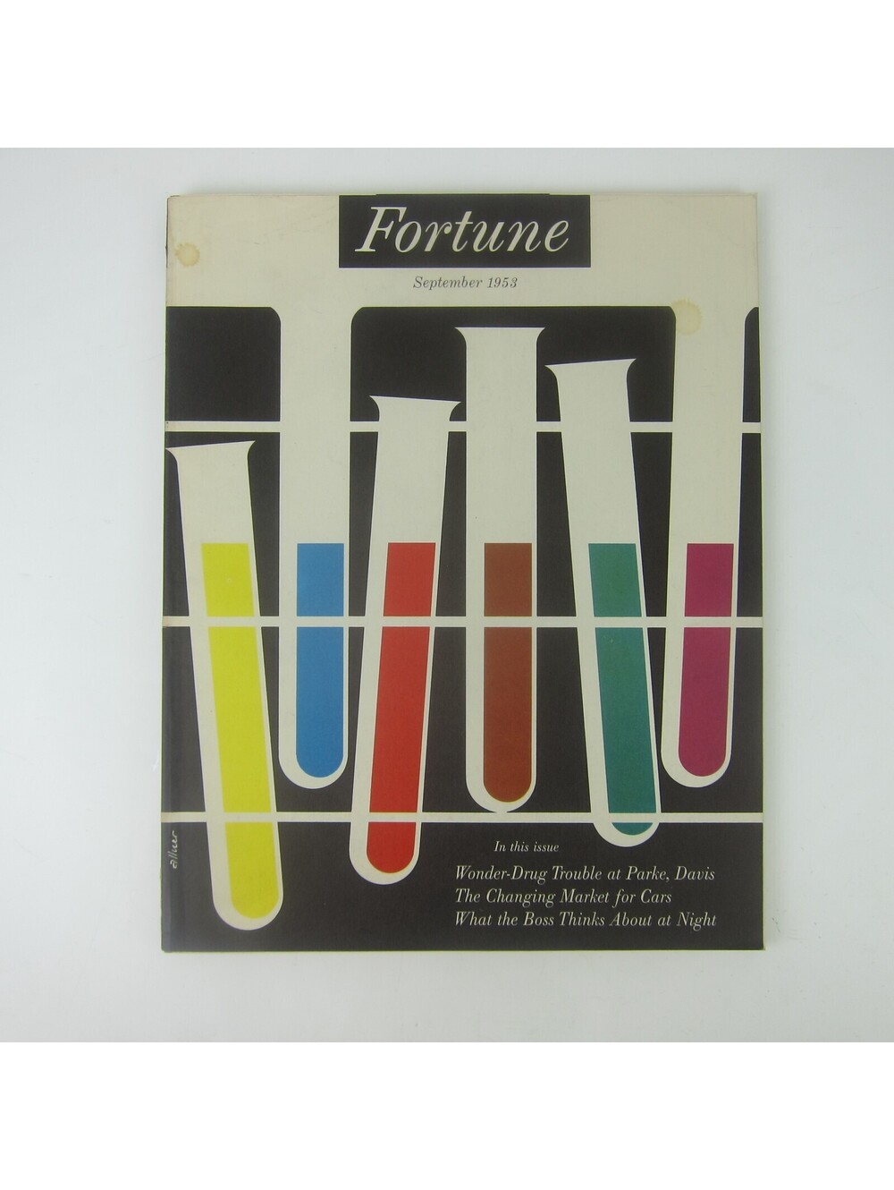Vintage FORTUNE Magazine September 1953 Chrysler Buick GM Chevrolet Reynolds GE